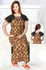 Ladies Pure Cotton Nighty with Elastic