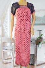 Ladies Pure Cotton Nighty with Elastic