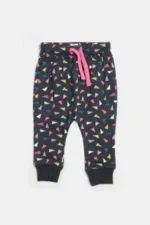 Baby Girl's Printed Cotton Jogger
