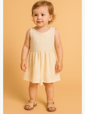 Little Girls Dress, Pale Yellow