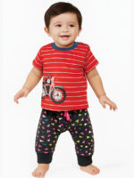 Baby Girl's Printed Cotton Jogger