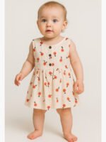 Girls Daily Wear Frock, Printed
