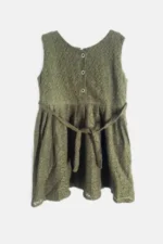 Girls Dailywear Dress, Hakoba, Green