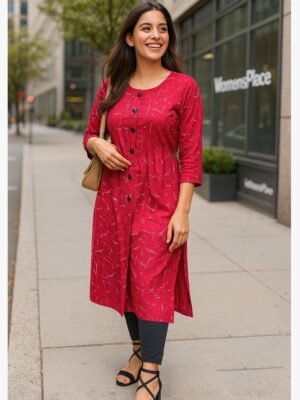 women rayon kurti