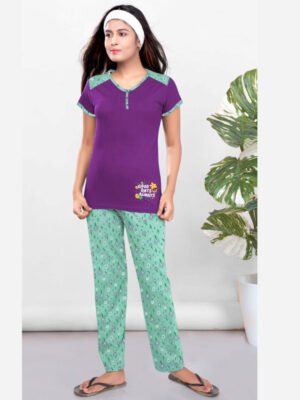 womens-night-suit-purple-top-green-bottom