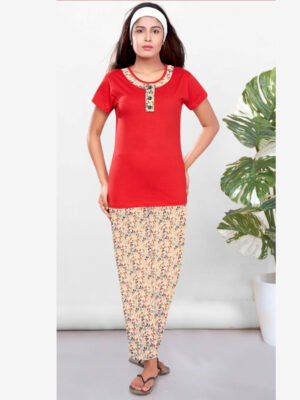 womens-night-suit-red-top-orange-bottom