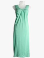 Women's Place Full-Length Cotton Slip Nightdress – Turquoise