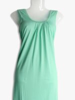 Women's Place Full-Length Cotton Slip Nightdress – Turquoise