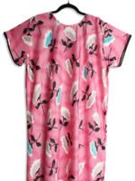 Women's Pink Lycra Nighty – Floral Print