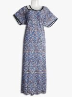 Women's Place Lycra Nighty – Abstract Design, Scoop Neck Women's Place Lycra Nighty – Abstract Design, Scoop Neck