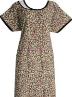 WN-SIMRAN-33-GR-XXL-02-b. Women Full-Length Lycra Nighty Nightdress, Grey