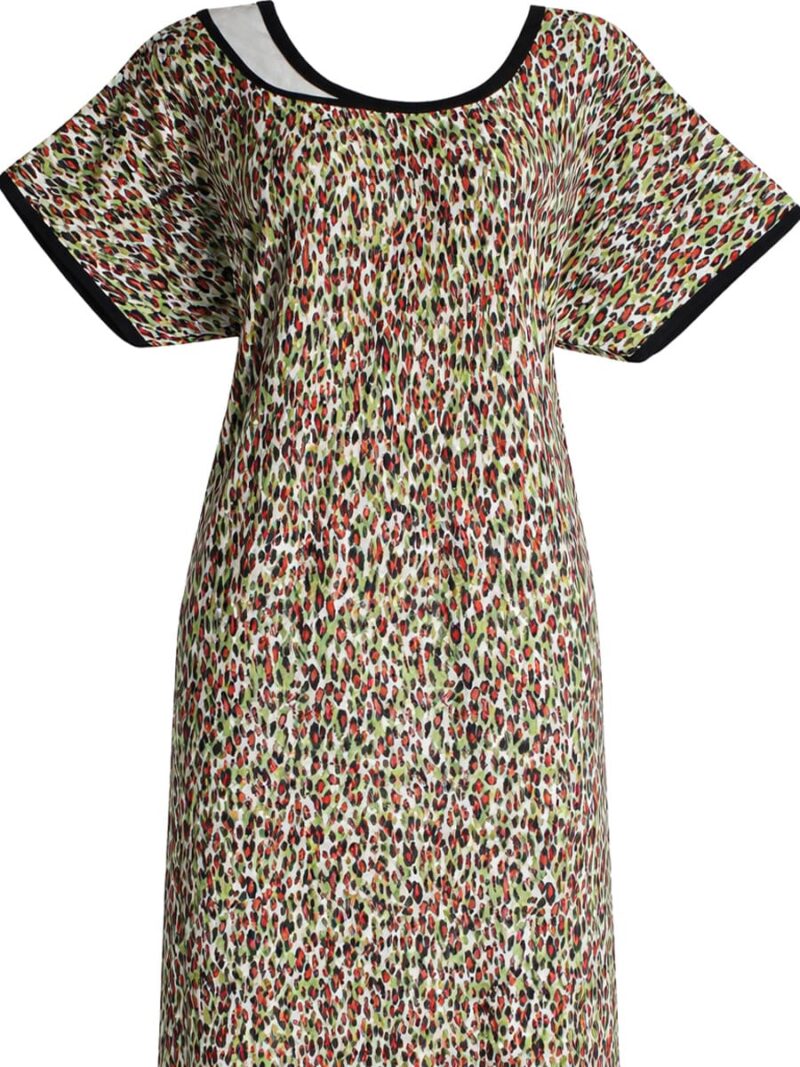 Women Full-Length Lycra Nighty Nightdress, Grey