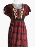 Women cotton frock nighty, short, zipper