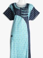 WN-TARA-55-AQ-XXXL-02-F-crop pure cotton zipper nighty for women - women's place