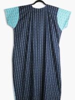 WN-TARA-55-NB-XXXL-01-B pure cotton zipper nighty for women - women's place