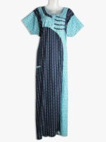 WN-TARA-55-NB-XXXL-01-F pure cotton zipper nighty for women - women's place