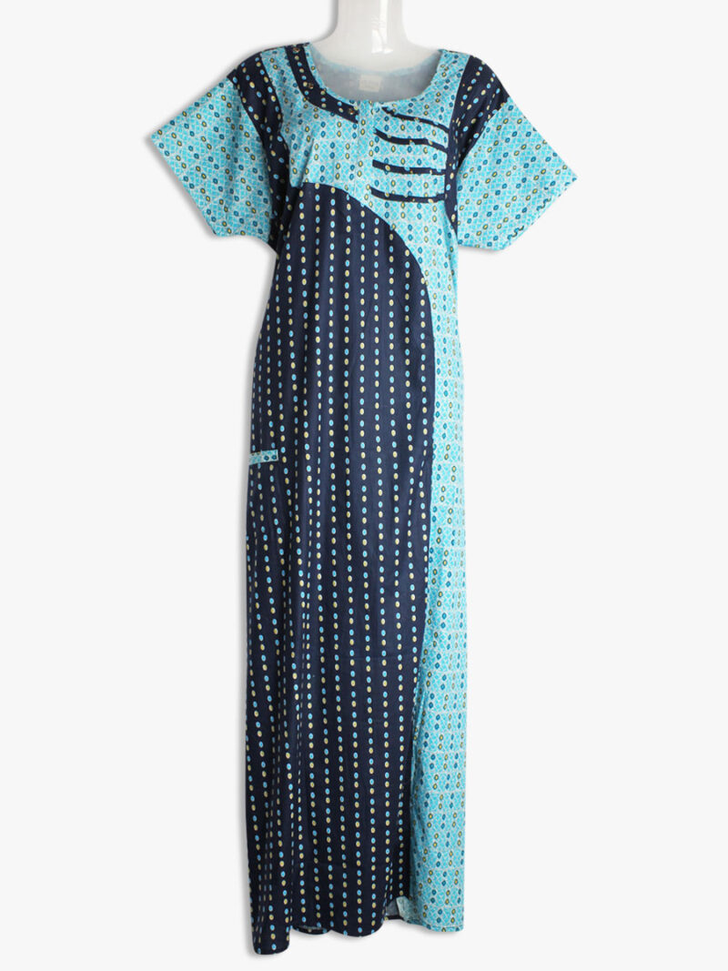 pure cotton zipper nighty for women - women's place