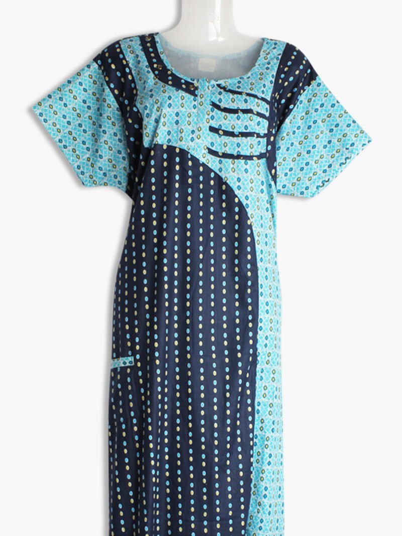 WN-TARA-55-NB-XXXL-01-F-crop pure cotton zipper nighty for women - women's place