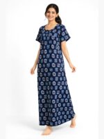 Cotton Feeding Nighty – Zipper & Side Zip