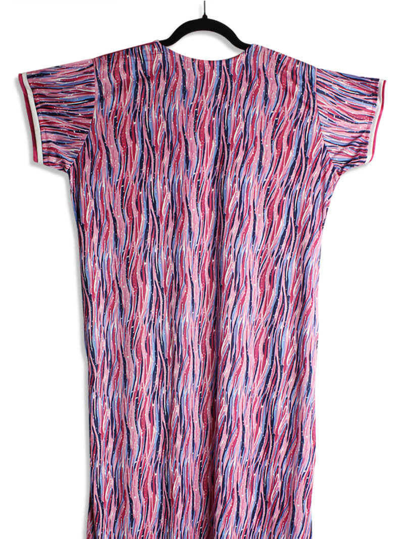 Women's Pink Lycra Nighty with Shrug-Style Overlay – Flowy Fit