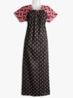 women elastic pure cotton nighty - women's place