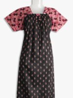 women elastic pure cotton nighty - women's place