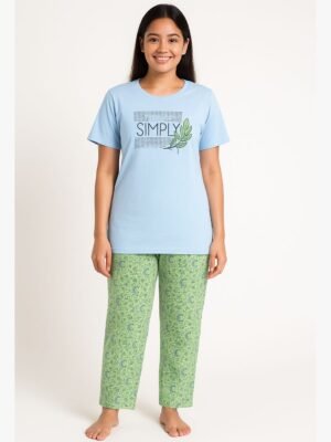 women cotton night suit - women's place