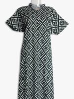 Cotton Nighty – Collar Neck, Zipper, Side Pocket - Women's Place