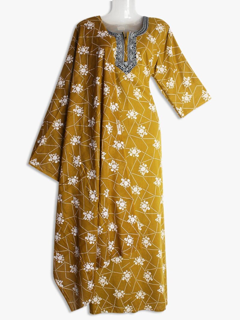 Cotton Nighty with Shawl/Dupatta - Women's Place