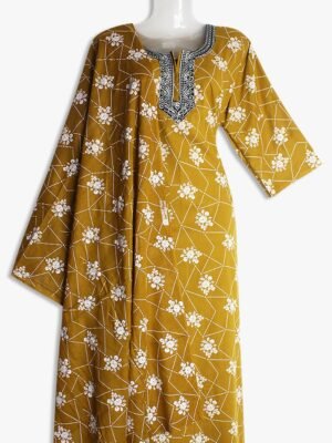 Cotton Nighty with Shawl/Dupatta - Women's Place