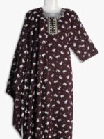 Shawl Nighty Cotton Nighty with Shawl/Dupatta - Women's place