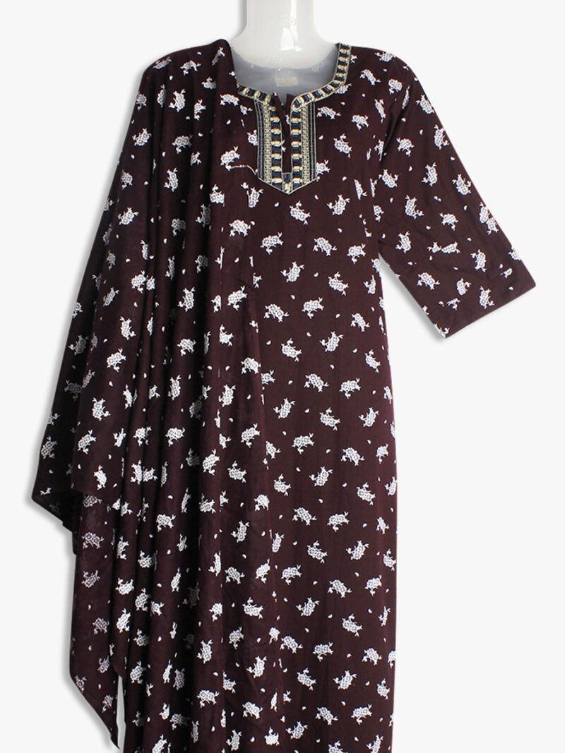 Shawl Nighty Cotton Nighty with Shawl/Dupatta - Women's place