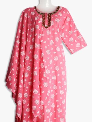 Cotton Nighty with Shawl/Dupatta - Women's Place