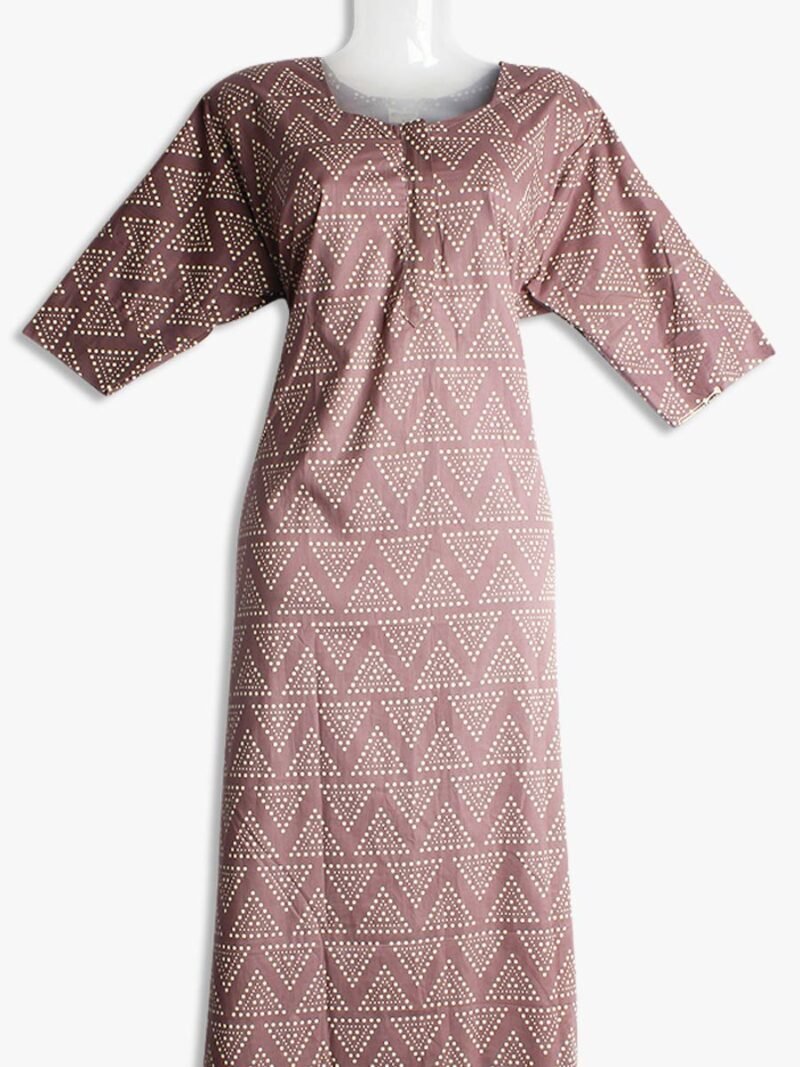 women's pure cotton zipper nighty - women's place