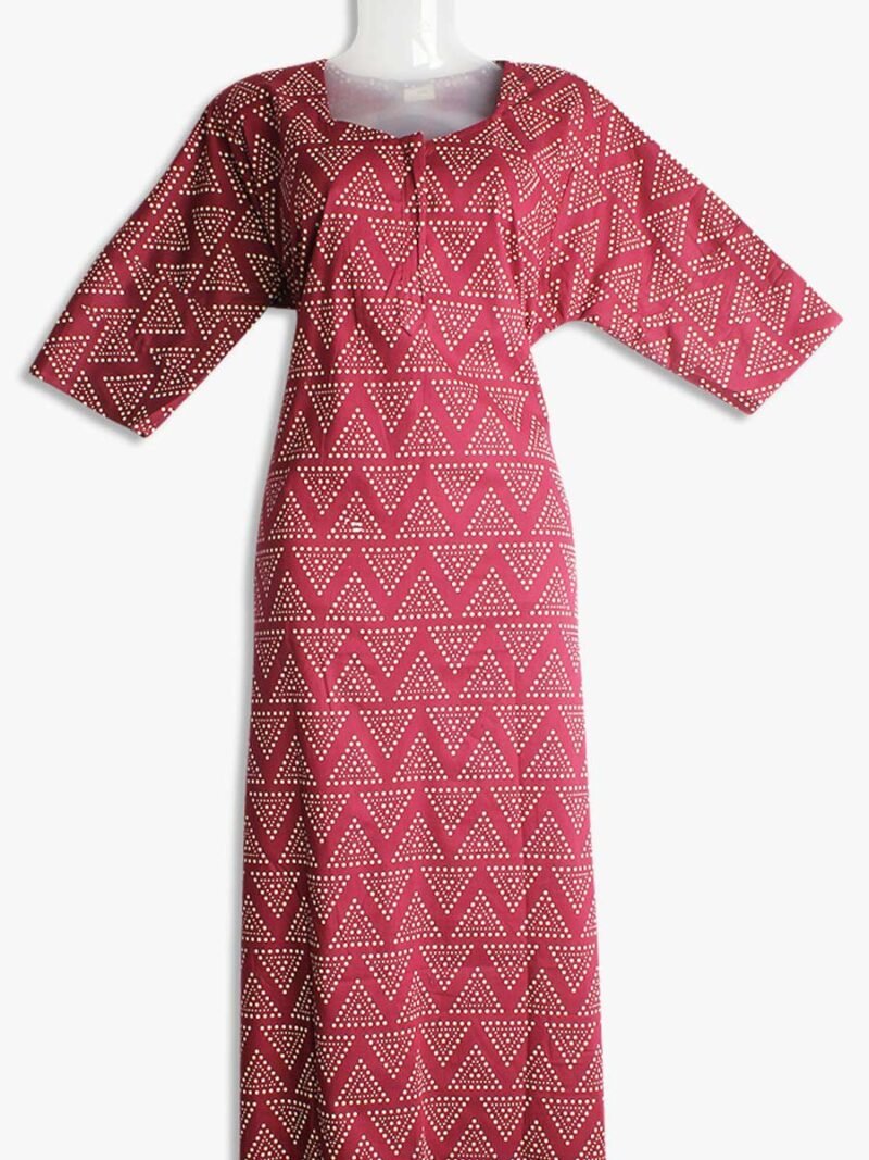 women's pure cotton zipper nighty - women's place