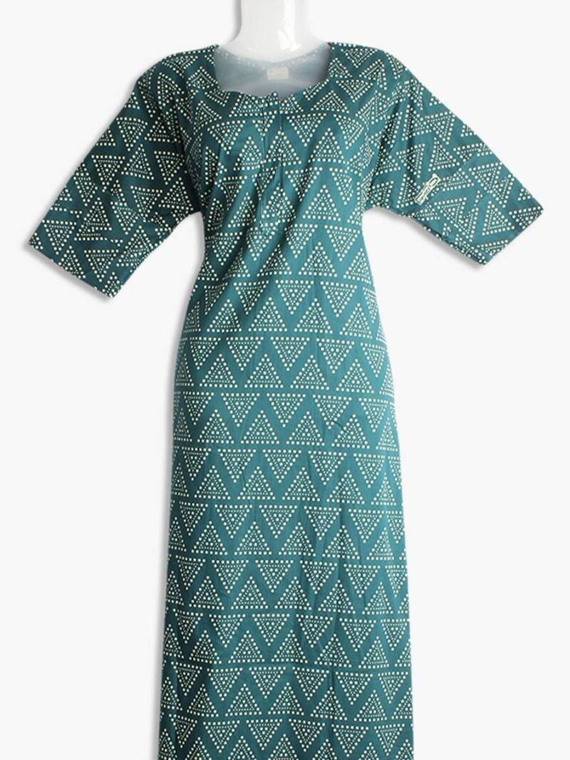 women's pure cotton zipper nighty - women's place