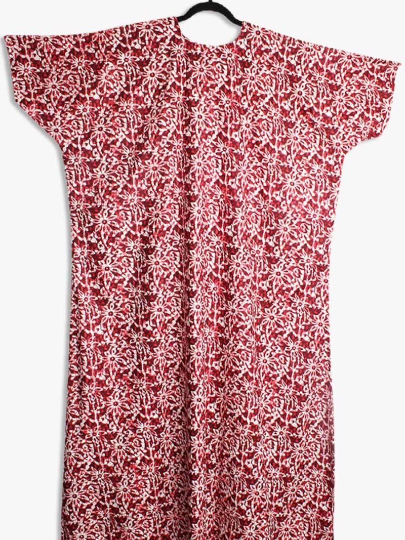 Cotton Plus Size Nighty with Zipper & Side Pocket - Women's Place