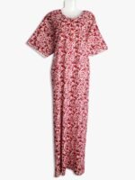 Cotton Plus Size Nighty with Zipper & Side Pocket - Women's Place