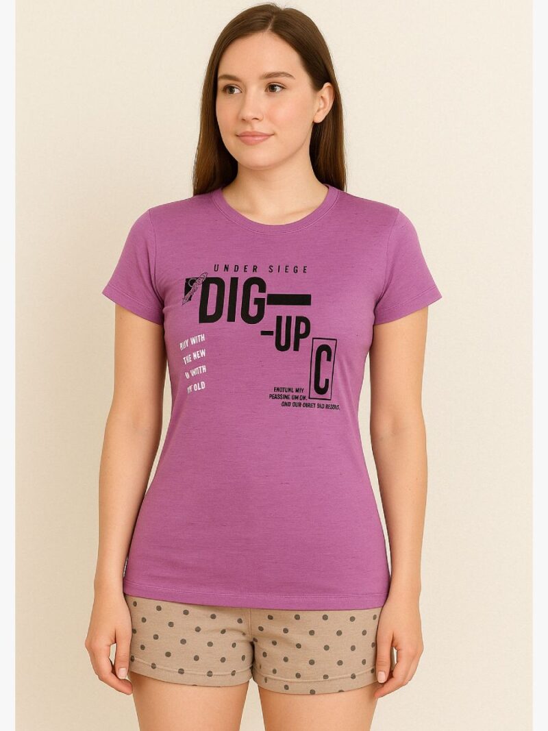 women cotton t-shirt - women's place