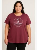 women plus-size cotton t-shirt - women's place