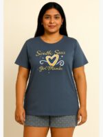 women plus-size cotton t-shirt - women's place