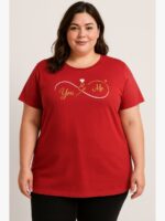 WTS-SRI AMMAN-01-MR-5XL-09-F women plus-size cotton t-shirt - women's place