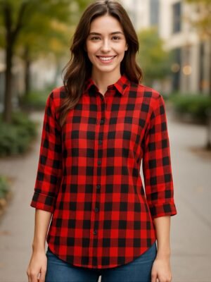 women's checked shirt - women's place