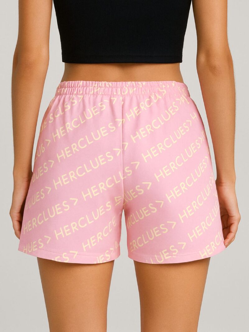 Pink Printed Cotton T-Shirt for Women