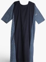 WN-FANCY-50-NB-XXL-03-B Navy Blue Printed Cotton Nighty for Women