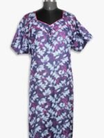 WN-SADIQ-60-NB-3XL-05-F-crop Women's Cotton Nighty, Piping, Navy Blue