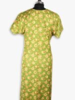 WN-SADIQ-61-OG-XXL-02-B Women's Cotton Zipper Nighty, Olive Green