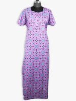 WN-SADIQ-61-SG-XXL-05-F Women’s Cotton Zipper Nighty, Seafoam Green