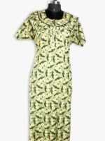 WN-SADIQ-62-MG-XXL-06-F-crop Women's Cotton Zipper Nighty, Prill Style ,Mint Green