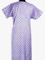 WN-SADIQ-62-RB-XXL-04-B Women's Cotton Zipper Nighty, Prill Style ,Royal Blue